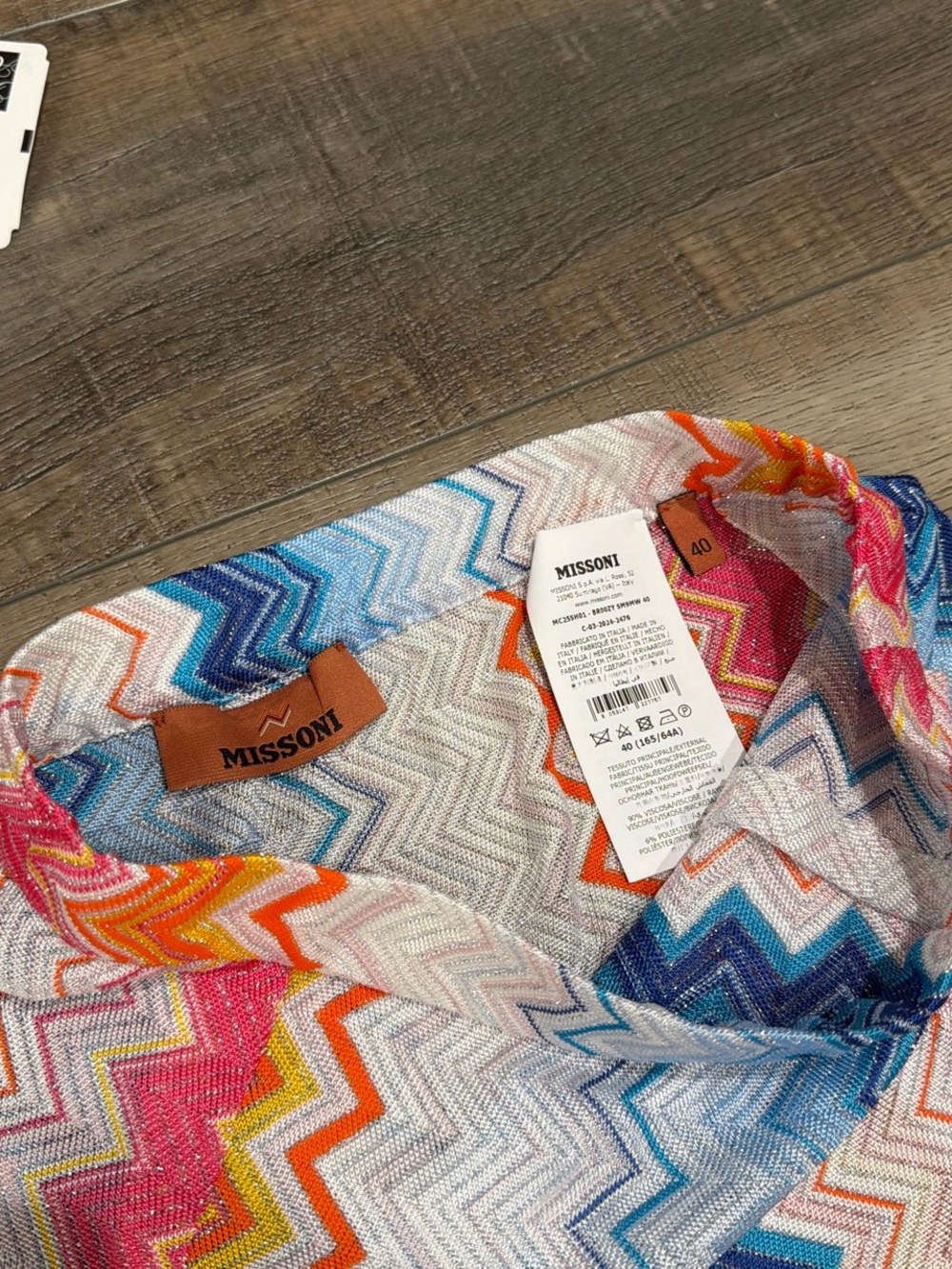 Missoni metallic zig zag halter top and skirt set - Picture 2 of 6